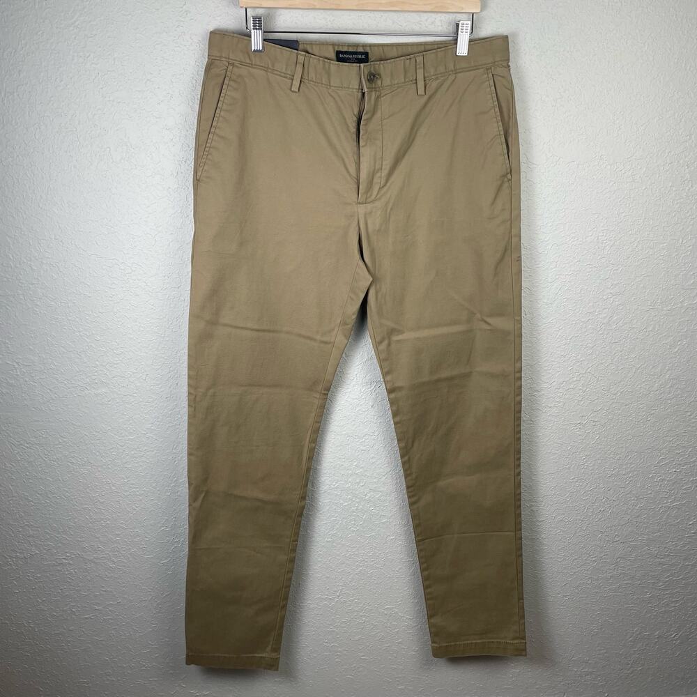 Banana Republic Skinny‎ Fit Men’s Casual Lived In Chino Pants Sz 35 x 33 NEW